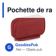 Pochette de rangement personnalisable en rPET 300D avec logo - Kora - Miniature 3