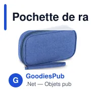 Pochette de rangement personnalisable en rPET 300D avec logo - Kora - Miniature 4