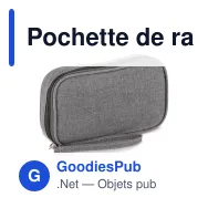 Pochette de rangement personnalisable en rPET 300D avec logo - Kora - Miniature 5