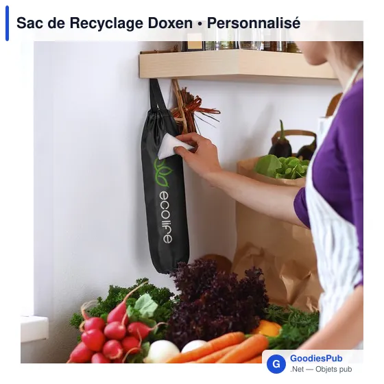 Sac de recyclage personnalisable Doxen avec logo pour entreprises - Image 4