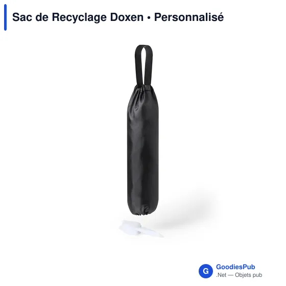 Sac de recyclage personnalisable Doxen avec logo pour entreprises - Image 7