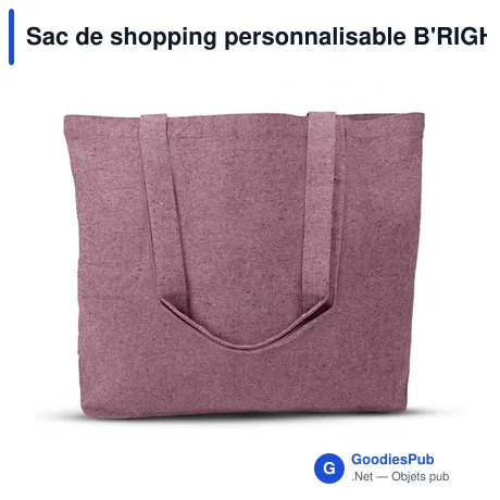 Sac de shopping personnalisable B'RIGHT avec logo | Miravo