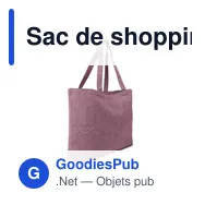 Sac de shopping personnalisable B'RIGHT avec logo | Miravo - Miniature 2