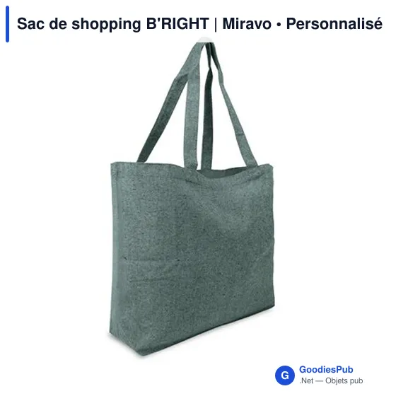 Sac de shopping personnalisable B'RIGHT avec logo | Miravo - Image 11