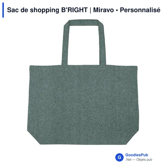 Sac de shopping personnalisable B'RIGHT avec logo | Miravo - Image 12