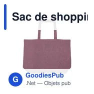 Sac de shopping personnalisable B'RIGHT avec logo | Miravo - Miniature 3