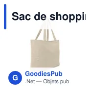 Sac de shopping personnalisable B'RIGHT avec logo | Miravo - Miniature 5