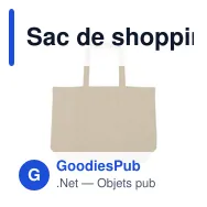 Sac de shopping personnalisable B'RIGHT avec logo | Miravo - Miniature 6