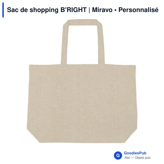 Sac de shopping personnalisable B'RIGHT avec logo | Miravo - Image 6