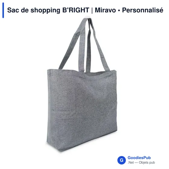 Sac de shopping personnalisable B'RIGHT avec logo | Miravo - Image 8