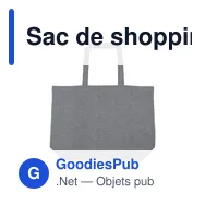Sac de shopping personnalisable B'RIGHT avec logo | Miravo - Miniature 9