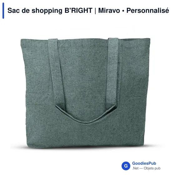 Sac de shopping personnalisable B'RIGHT avec logo | Miravo - Image 10