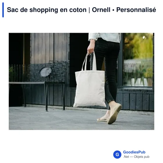 Sac de shopping personnalisable en coton avec logo - Ornell - Image 12