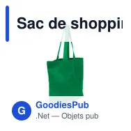 Sac de shopping personnalisable en coton avec logo - Ornell - Miniature 3
