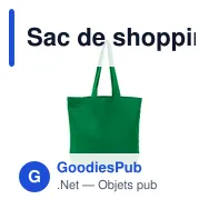Sac de shopping personnalisable en coton avec logo - Ornell - Miniature 4