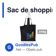 Sac de shopping personnalisable en coton avec logo - Ornell - Miniature 6