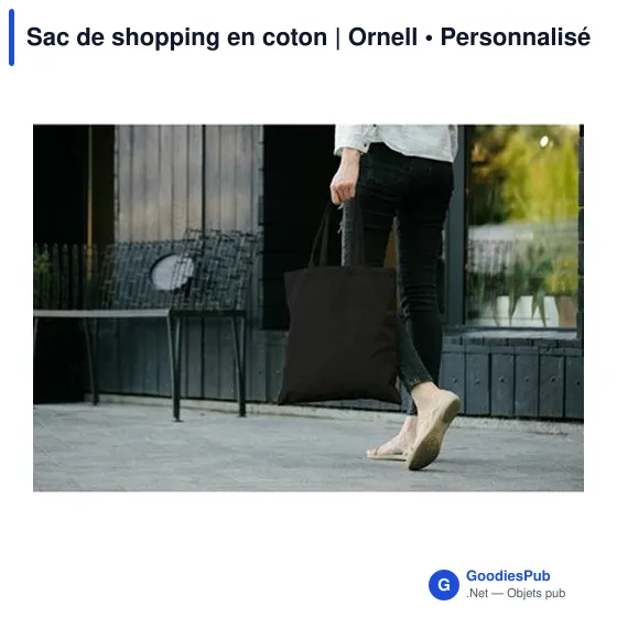 Sac de shopping personnalisable en coton avec logo - Ornell - Image 7