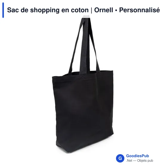 Sac de shopping personnalisable en coton avec logo - Ornell - Image 8