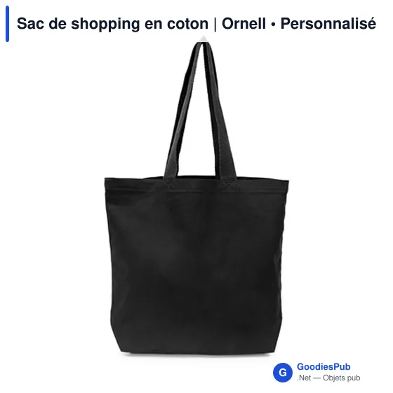 Sac de shopping personnalisable en coton avec logo - Ornell - Image 9