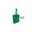 Variante vert - Sac de shopping personnalisable en coton avec logo - Ornell