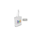 Variante blanc - Sac de shopping personnalisable en coton avec logo - Ornell