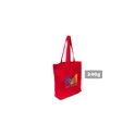 Variante rouge - Sac de shopping personnalisable en coton avec logo - Ornell