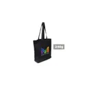 Variante noir - Sac de shopping personnalisable en coton avec logo - Ornell