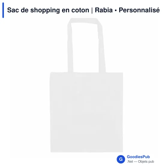 Sac de shopping personnalisable en coton avec logo - Rabia - Image 11