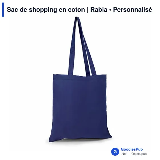 Sac de shopping personnalisable en coton avec logo - Rabia - Image 4