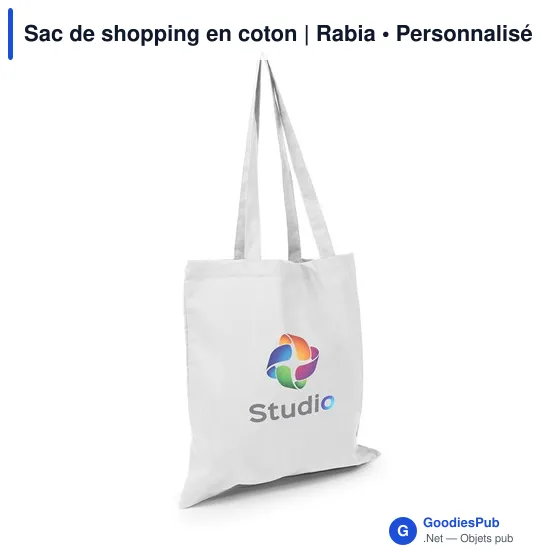 Sac de shopping personnalisable en coton avec logo - Rabia - Image 7