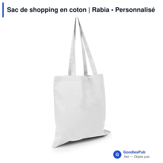 Sac de shopping personnalisable en coton avec logo - Rabia - Image 9