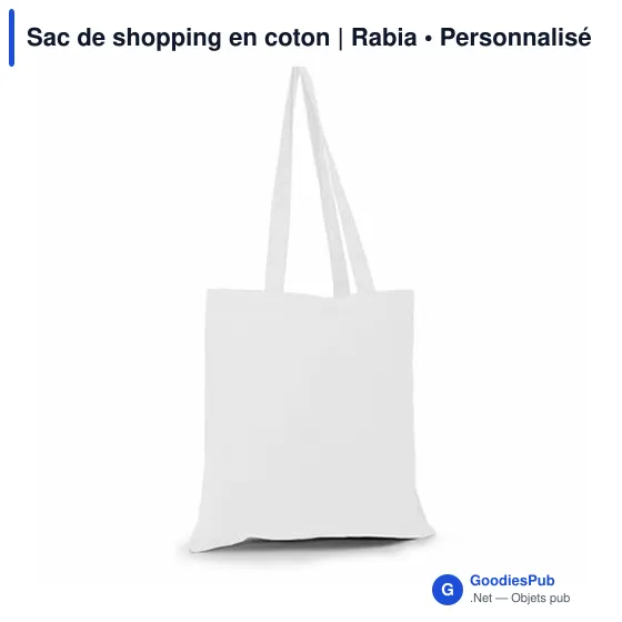 Sac de shopping personnalisable en coton avec logo - Rabia - Image 10