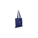 Variante bleu marine - Sac de shopping personnalisable en coton avec logo - Rabia