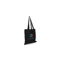 Variante noir - Sac de shopping personnalisable en coton avec logo - Rabia