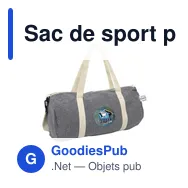 Sac de sport personnalisable en coton recyclé avec logo | B'RIGHT Asha - Miniature 6