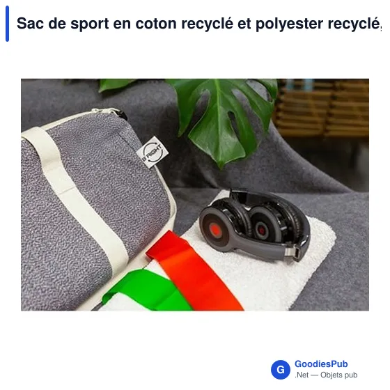 Sac de sport personnalisable en coton recyclé avec logo | B'RIGHT Asha - Image 8
