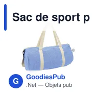 Sac de sport personnalisable en coton recyclé avec logo | B'RIGHT Asha - Miniature 10