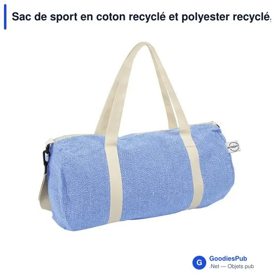 Sac de sport personnalisable en coton recyclé avec logo | B'RIGHT Asha - Image 10