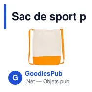 Sac de sport personnalisable en coton avec logo - Tess - Miniature 11