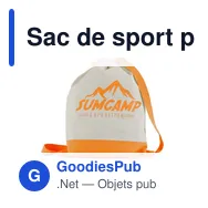 Sac de sport personnalisable en coton avec logo - Tess - Miniature 12