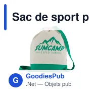 Sac de sport personnalisable en coton avec logo - Tess - Miniature 6