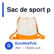 Sac de sport personnalisable en coton avec logo - Tess - Miniature 10