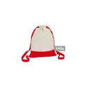 Variante rouge - Sac de sport personnalisable en coton avec logo - Tess