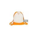 Variante orange - Sac de sport personnalisable en coton avec logo - Tess