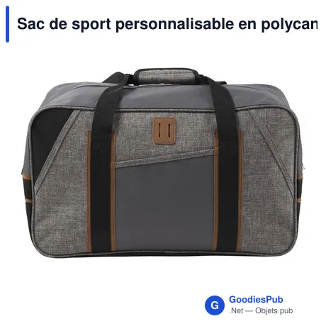 Sac de sport personnalisable en polycanvas avec logo - Rochelle
