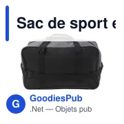 Sac de sport personnalisable en polycanvas avec logo - Rochelle - Miniature 3