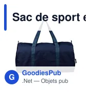 Sac de sport en polycoton recyclé 330 g/m2 Tian - Miniature 11