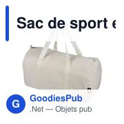 Sac de sport en polycoton recyclé 330 g/m2 Tian - Miniature 12