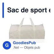 Sac de sport en polycoton recyclé 330 g/m2 Tian - Miniature 15