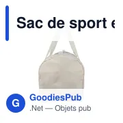 Sac de sport en polycoton recyclé 330 g/m2 Tian - Miniature 16